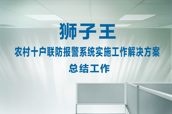 农村十户联防报警系统实施工作总结